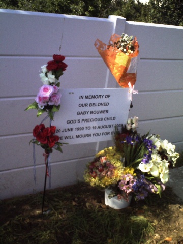 In Memory of Gaby Bouwer In Memory of Gaby Bouwer