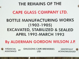 Cape Glass Works Sign